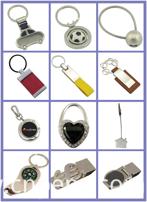 Promotional Souvenir Sport Football Key Chain with Custom Logo (F1396)